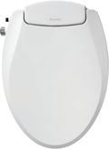 Bidet Toilet Seat Non-Electric Swash Ecoseat, Fits Elongated Toilets, White - Dual Nozzle System, Ambient Water Temperature - Bidet with Easy Installation